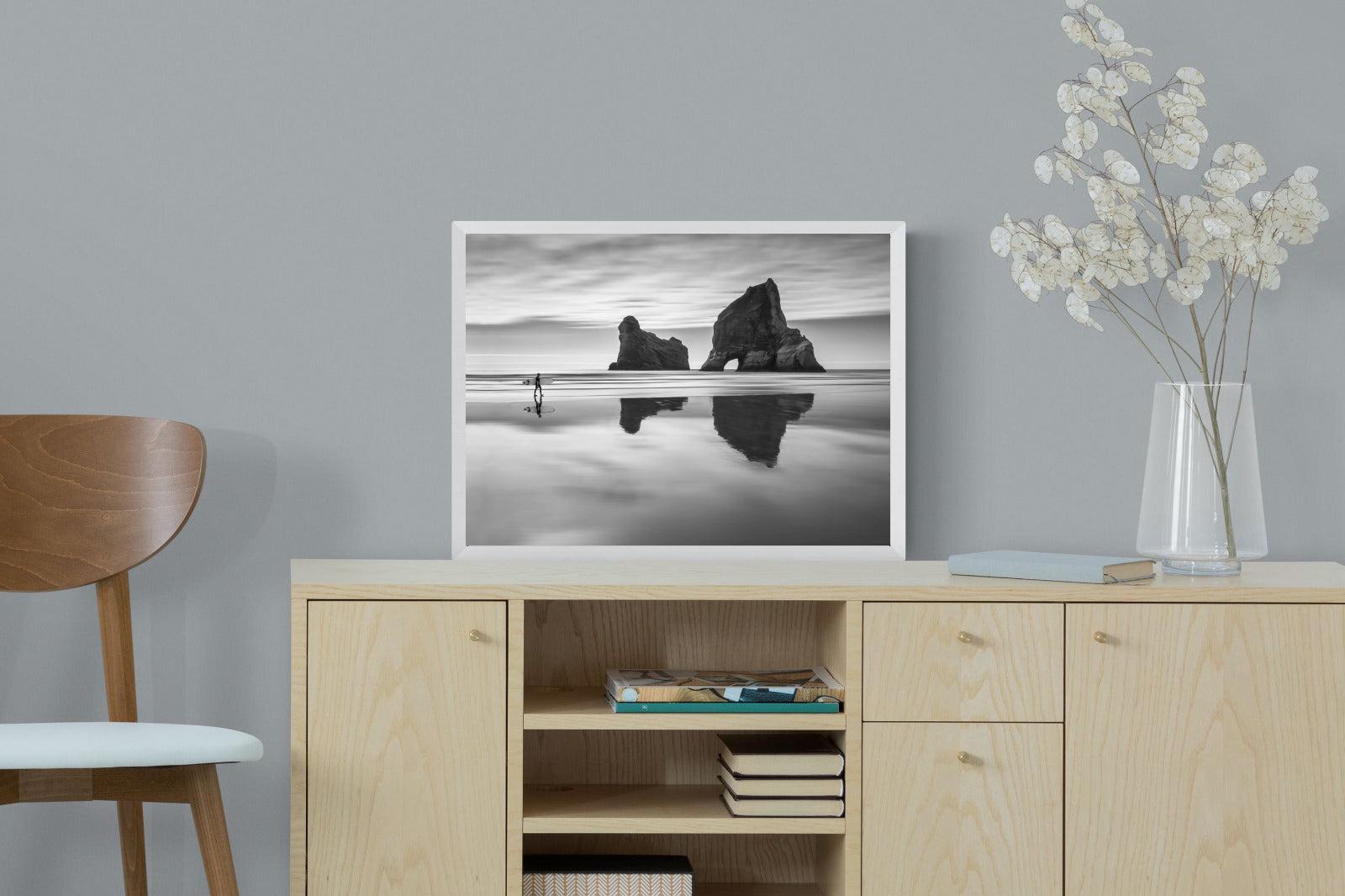 Wharariki-Wall_Art-60 x 45cm-Mounted Canvas-White-Pixalot