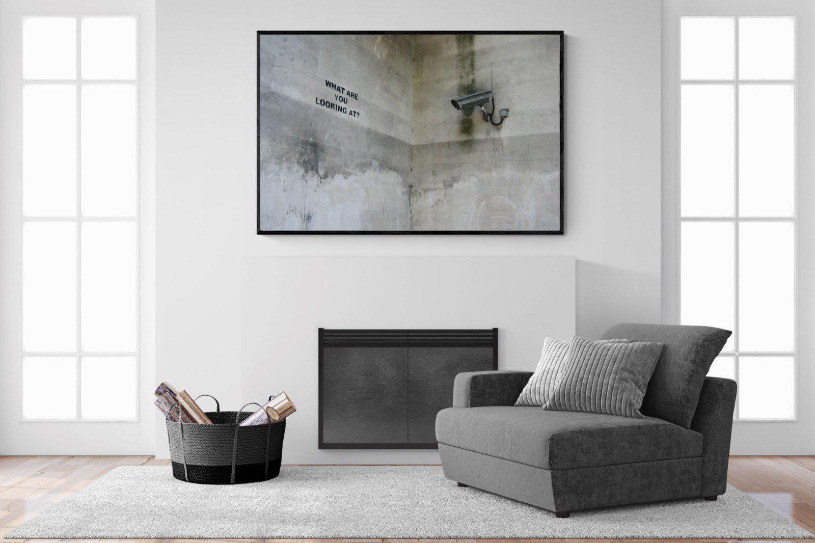 What Are You Looking At-Wall_Art-150 x 100cm-Mounted Canvas-Black-Pixalot
