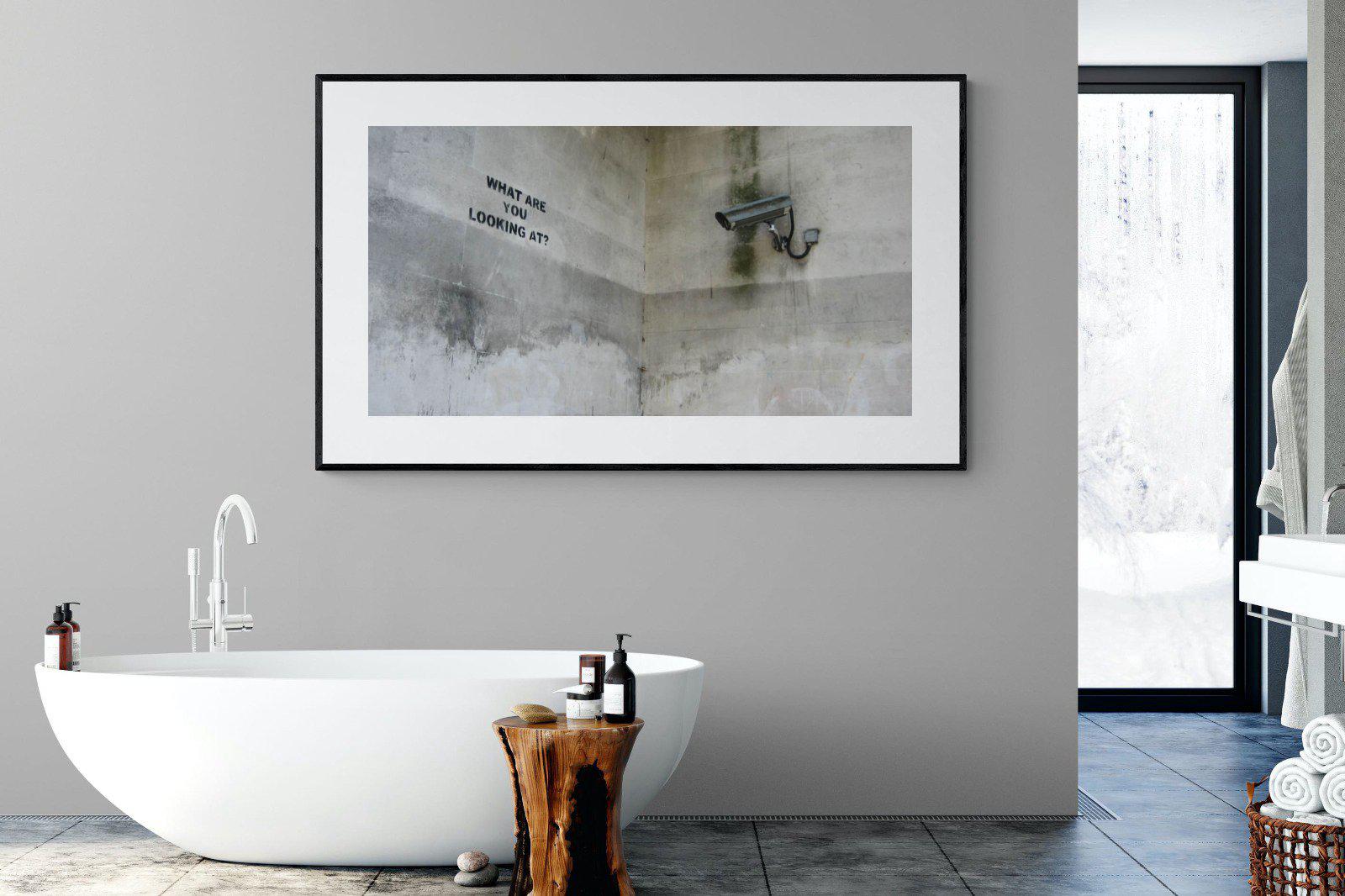 What Are You Looking At-Wall_Art-180 x 110cm-Framed Print-Black-Pixalot