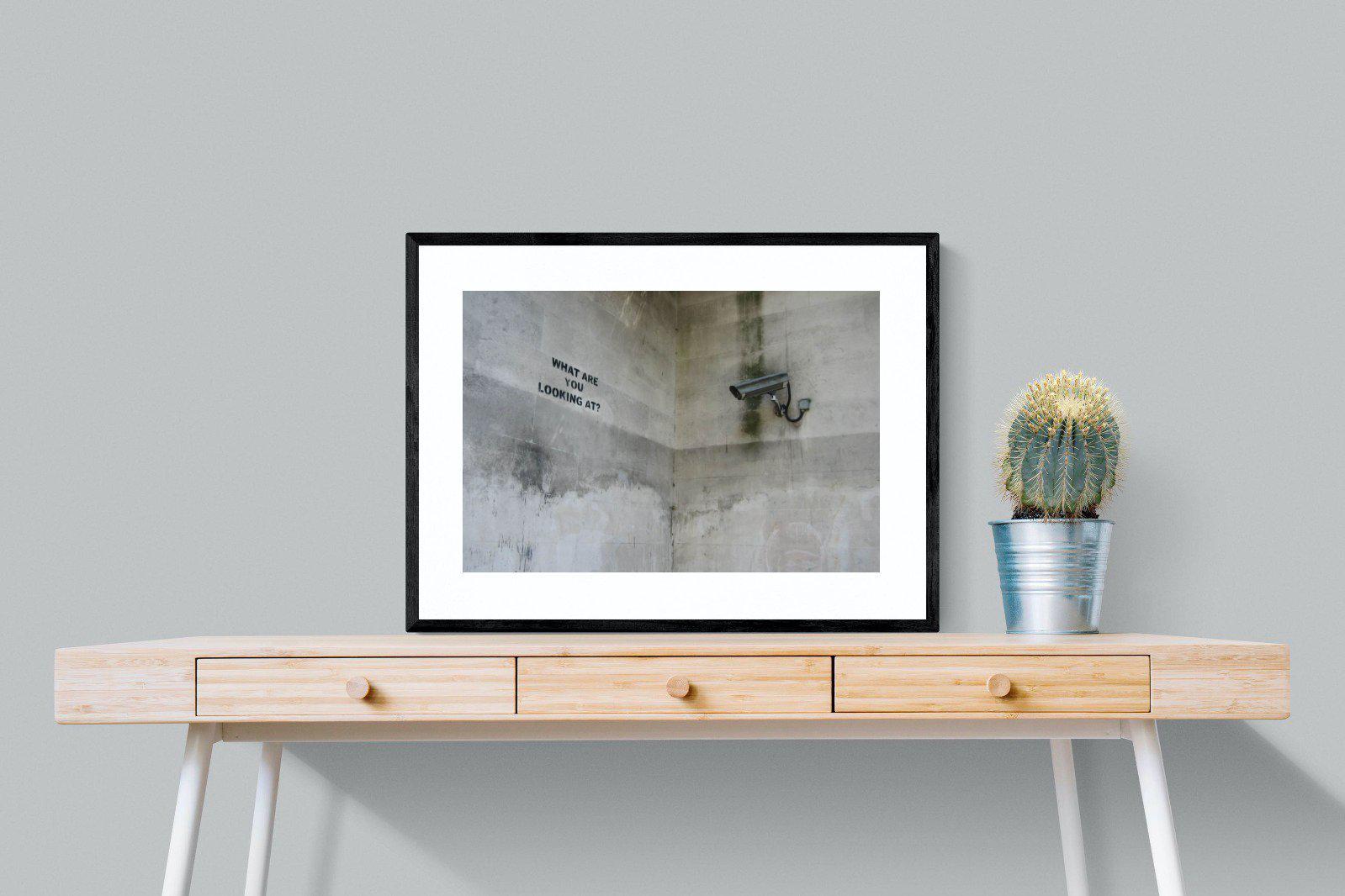 What Are You Looking At-Wall_Art-80 x 60cm-Framed Print-Black-Pixalot