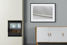 White Feather-Wall_Art-100 x 75cm-Framed Print-Black-Pixalot
