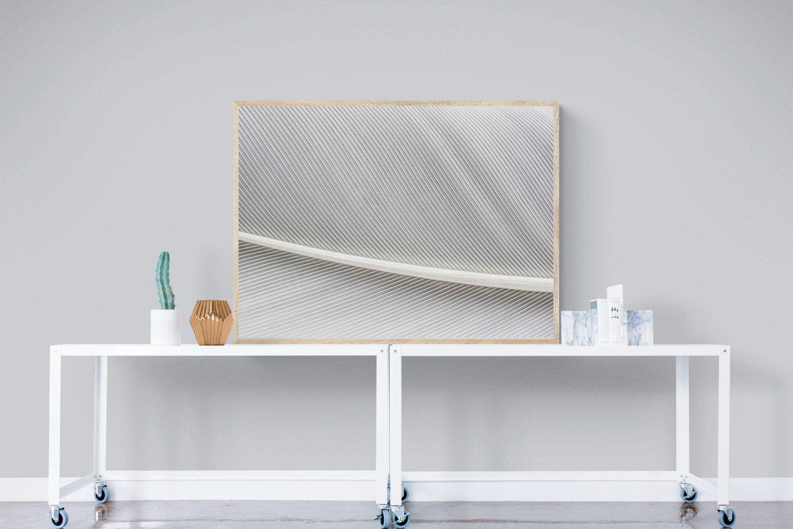 White Feather-Wall_Art-120 x 90cm-Mounted Canvas-Wood-Pixalot
