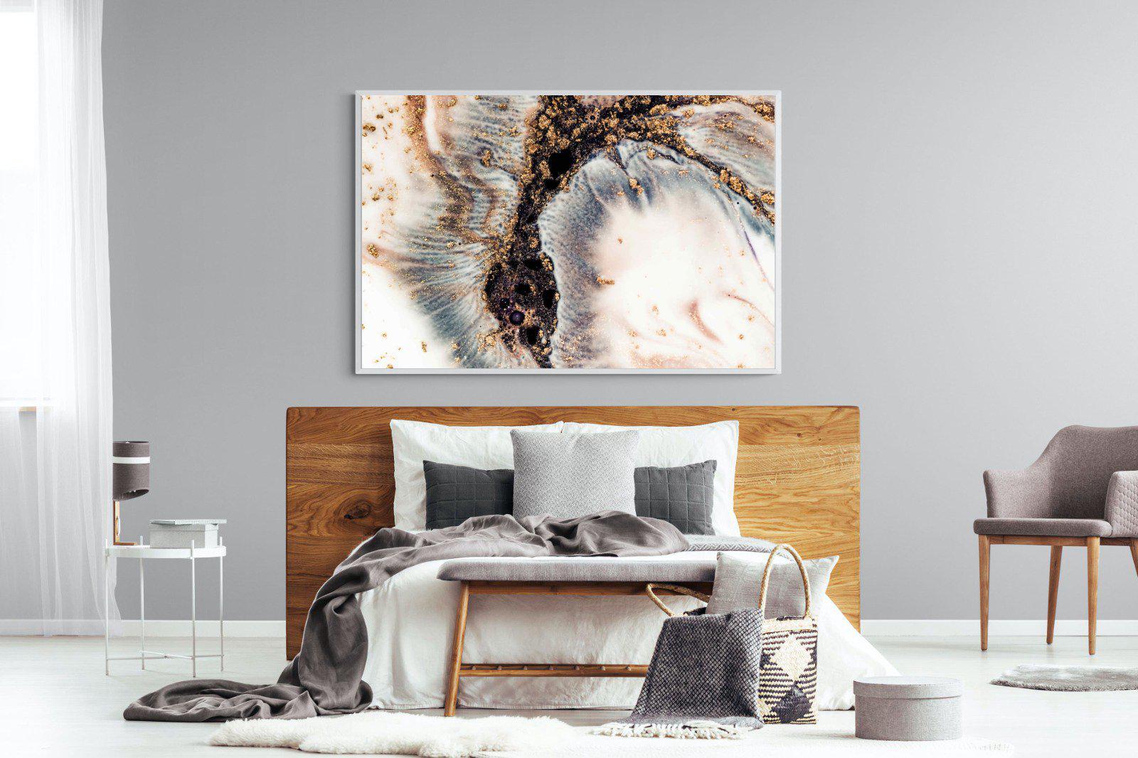 White Gold-Wall_Art-150 x 100cm-Mounted Canvas-White-Pixalot