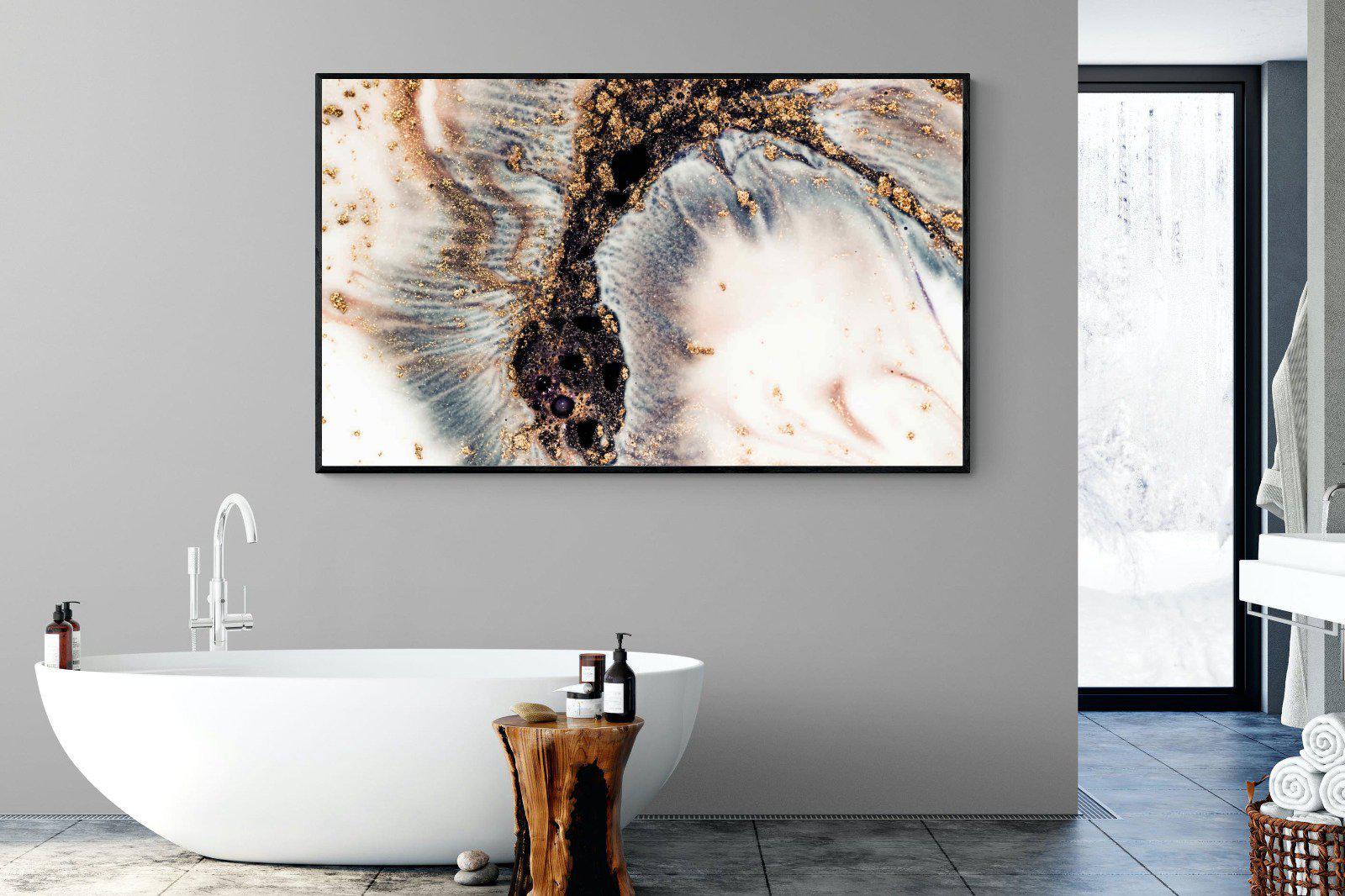 White Gold-Wall_Art-180 x 110cm-Mounted Canvas-Black-Pixalot