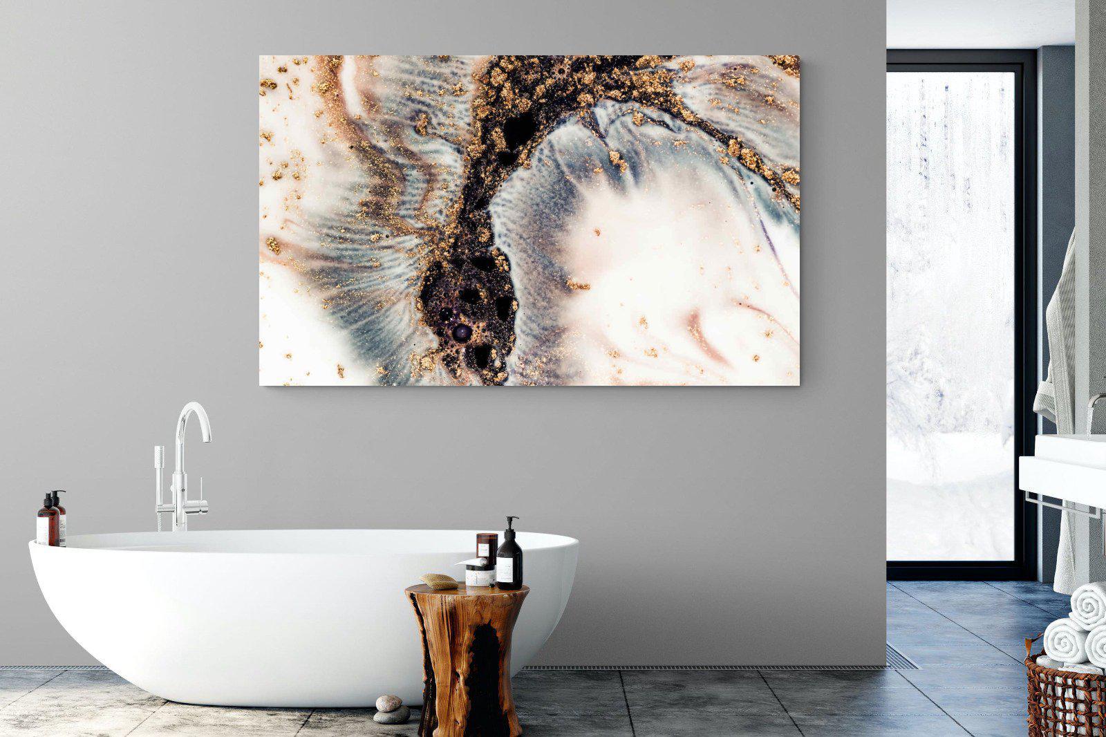 White Gold-Wall_Art-180 x 110cm-Mounted Canvas-No Frame-Pixalot