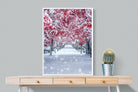 White On Red-Wall_Art-75 x 100cm-Mounted Canvas-White-Pixalot