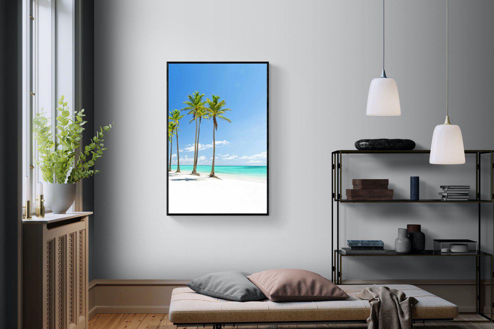 White Sand-Wall_Art-100 x 150cm-Mounted Canvas-Black-Pixalot