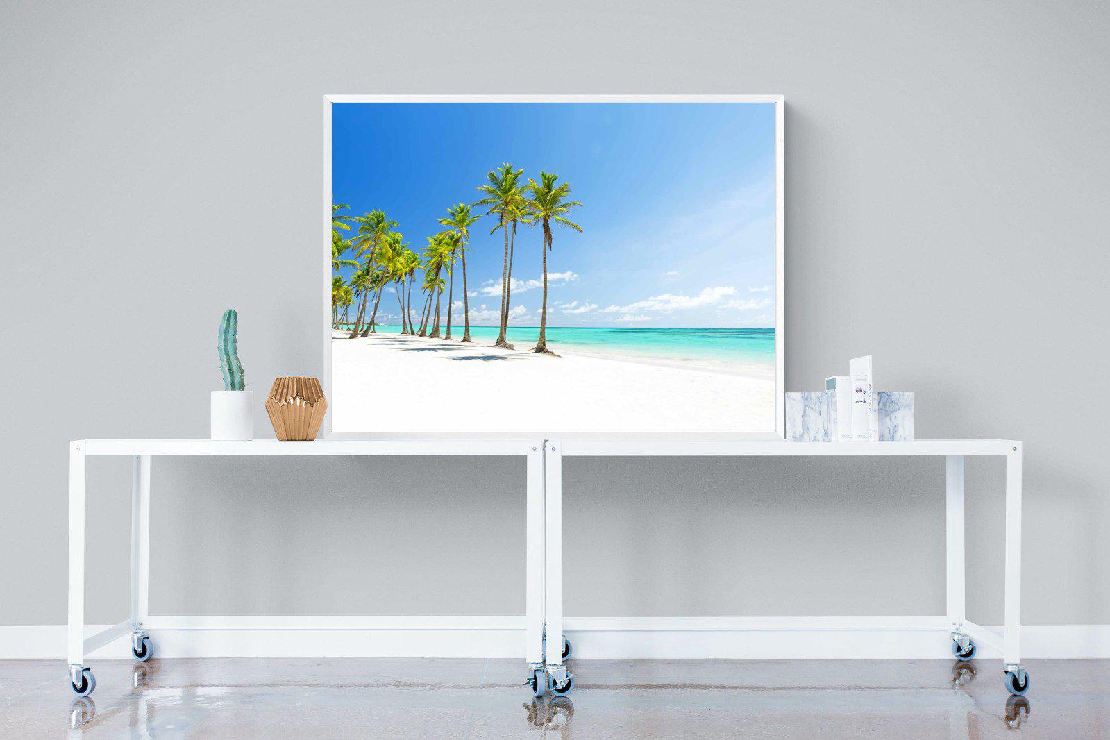 White Sand-Wall_Art-120 x 90cm-Mounted Canvas-White-Pixalot