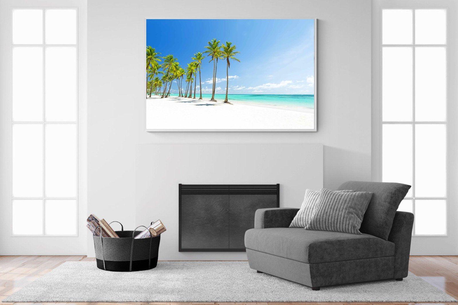 White Sand-Wall_Art-150 x 100cm-Mounted Canvas-White-Pixalot