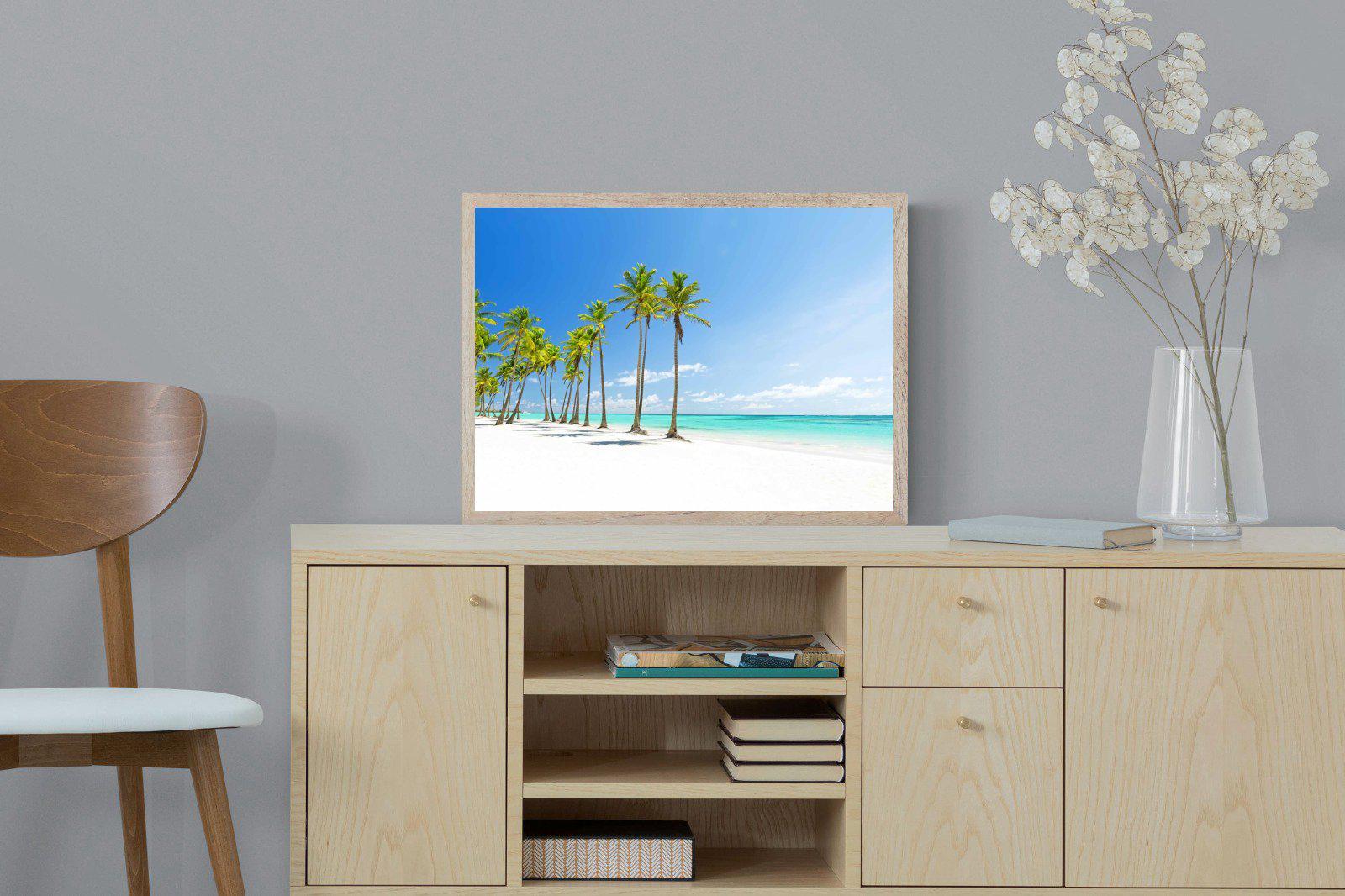 White Sand-Wall_Art-60 x 45cm-Mounted Canvas-Wood-Pixalot