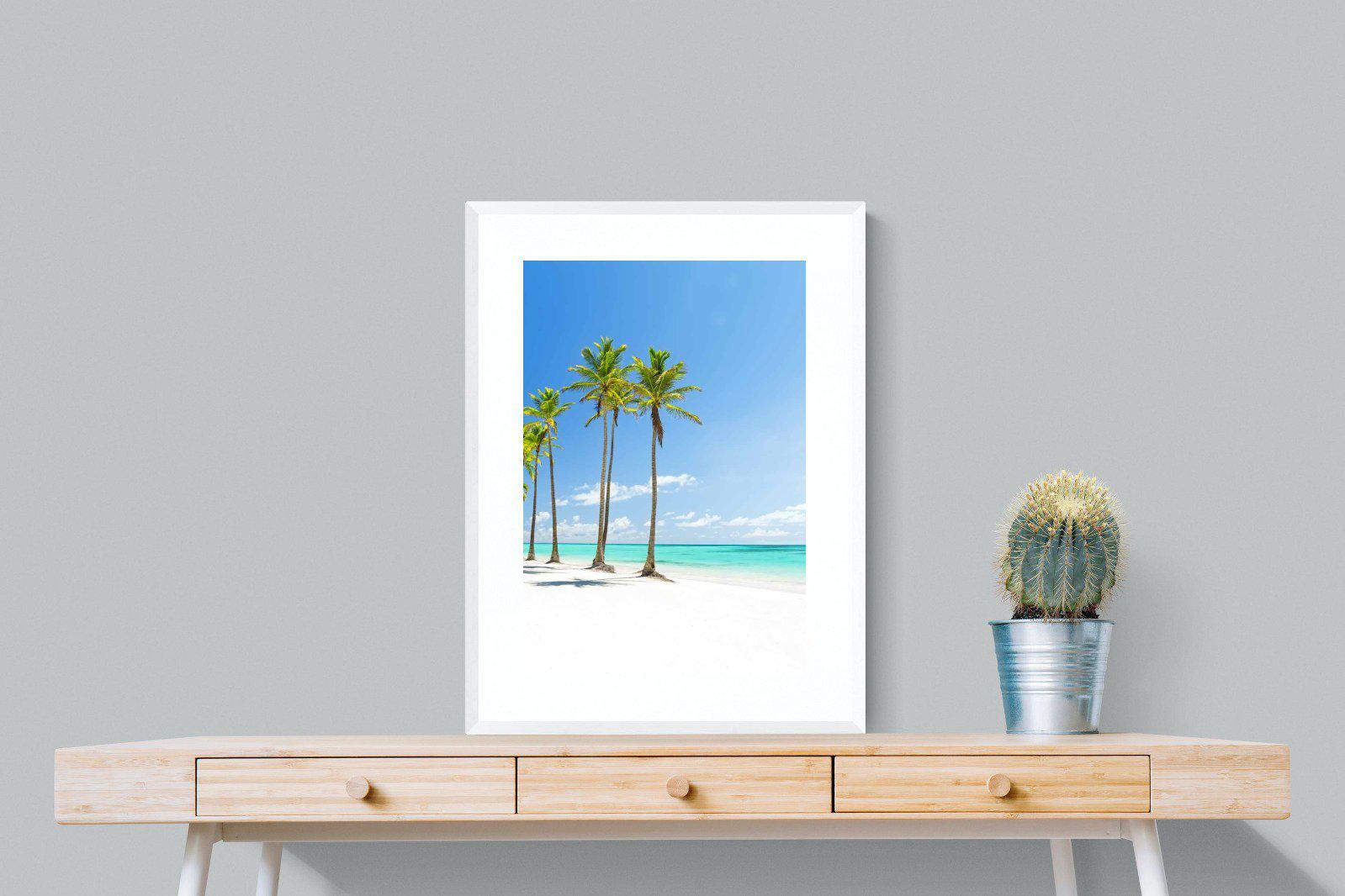 White Sand-Wall_Art-60 x 80cm-Framed Print-White-Pixalot