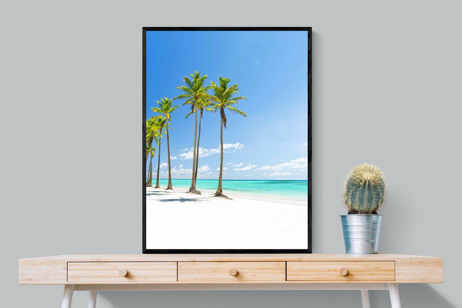 White Sand-Wall_Art-75 x 100cm-Mounted Canvas-Black-Pixalot