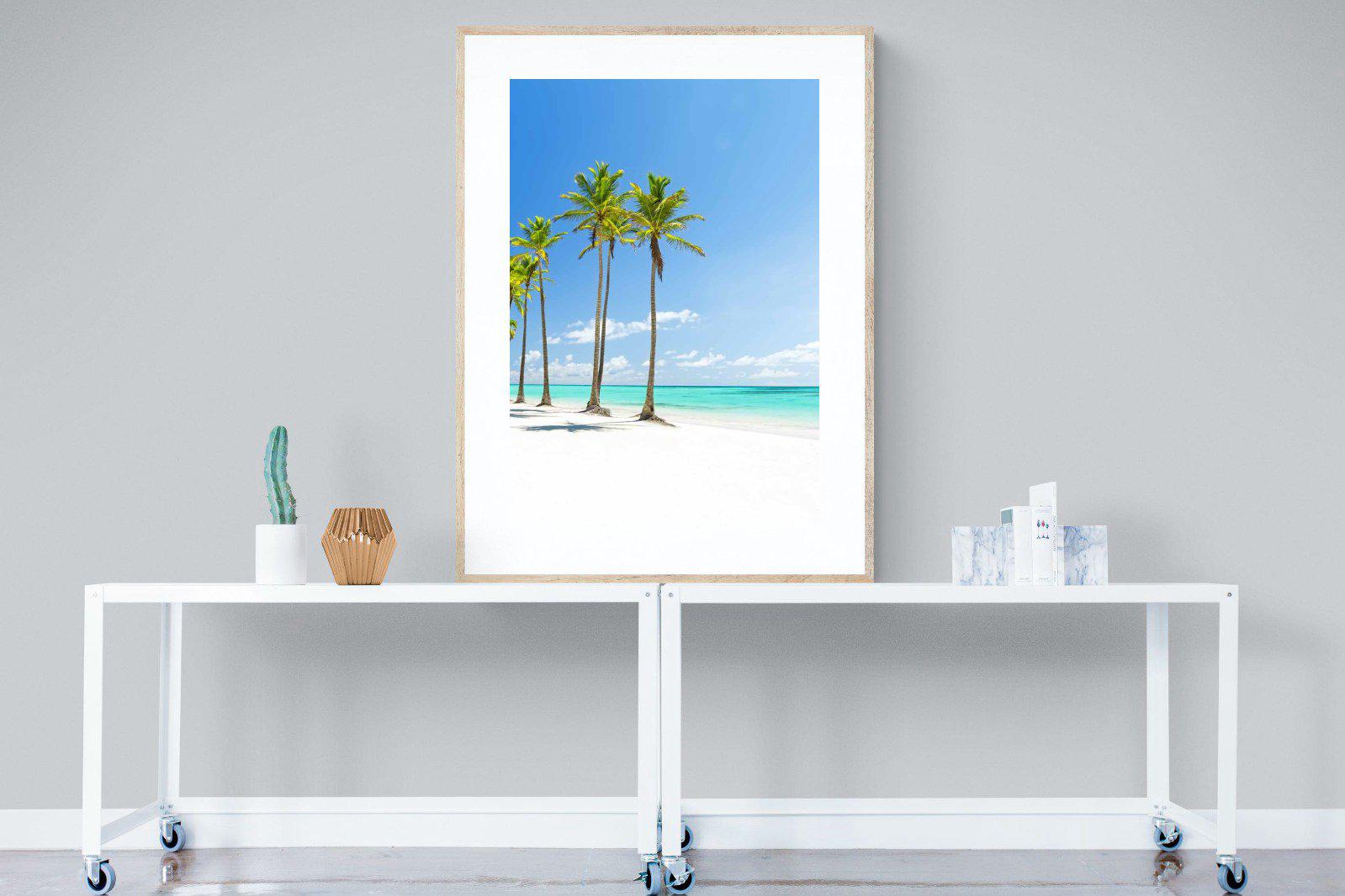 White Sand-Wall_Art-90 x 120cm-Framed Print-Wood-Pixalot