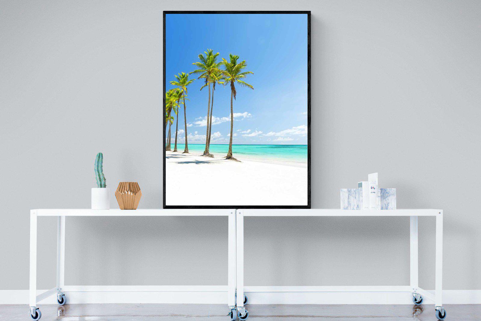 White Sand-Wall_Art-90 x 120cm-Mounted Canvas-Black-Pixalot