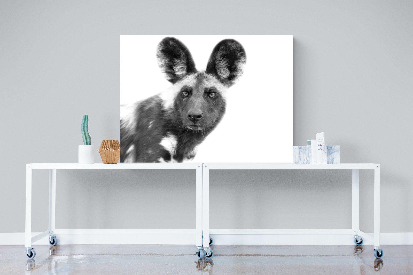 Wild Dog-Wall_Art-120 x 90cm-Mounted Canvas-No Frame-Pixalot