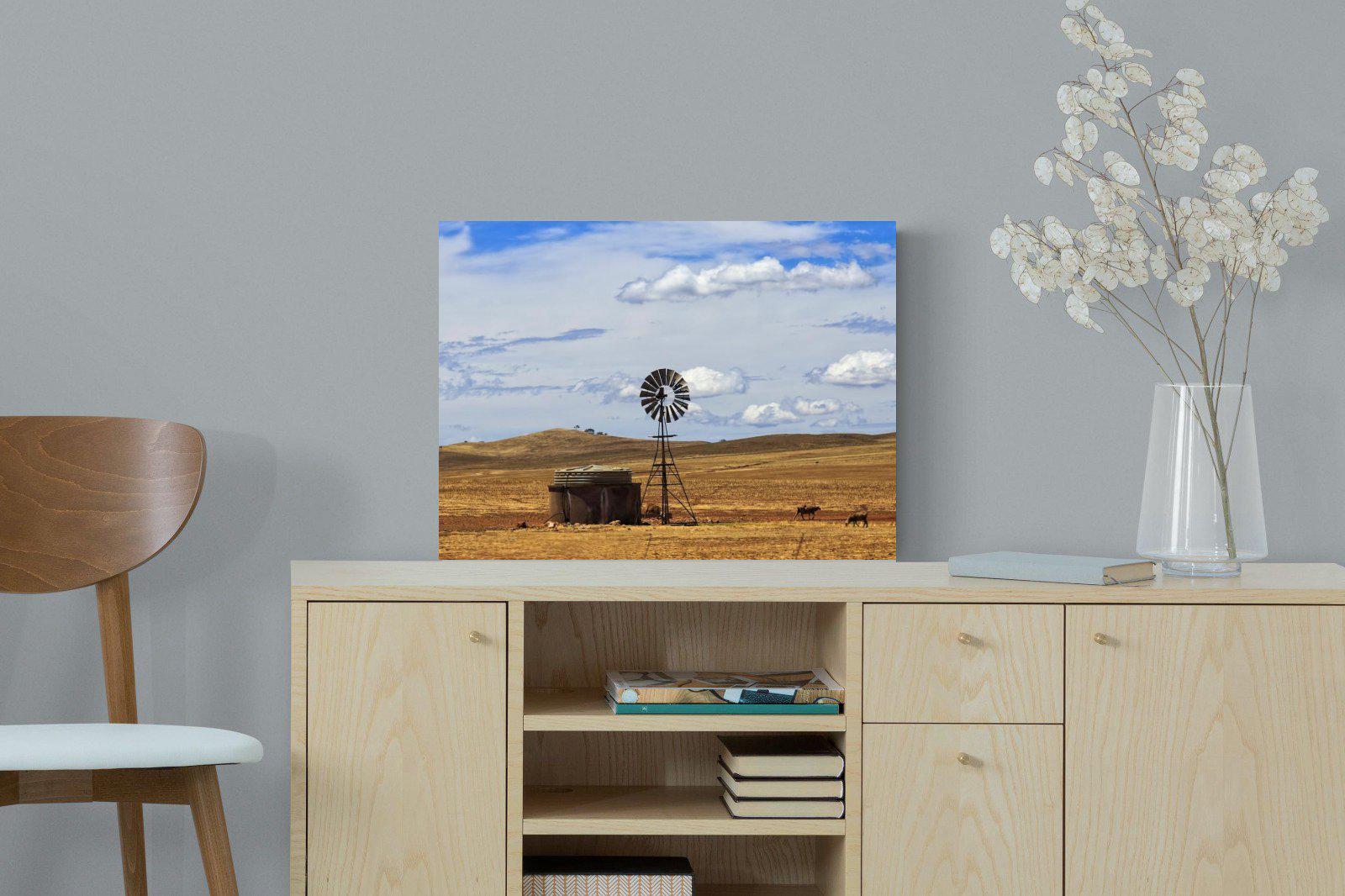 Windmill-Wall_Art-60 x 45cm-Mounted Canvas-No Frame-Pixalot