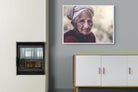 Wise Old Lady-Wall_Art-100 x 75cm-Mounted Canvas-White-Pixalot
