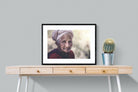 Wise Old Lady-Wall_Art-80 x 60cm-Framed Print-Black-Pixalot