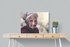 Wise Old Lady-Wall_Art-80 x 60cm-Mounted Canvas-No Frame-Pixalot