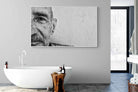Wise Old Man-Wall_Art-180 x 110cm-Mounted Canvas-White-Pixalot