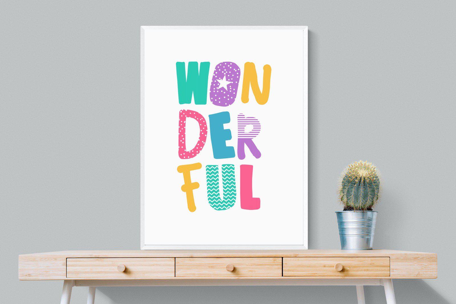 Wonderful-Wall_Art-75 x 100cm-Mounted Canvas-White-Pixalot