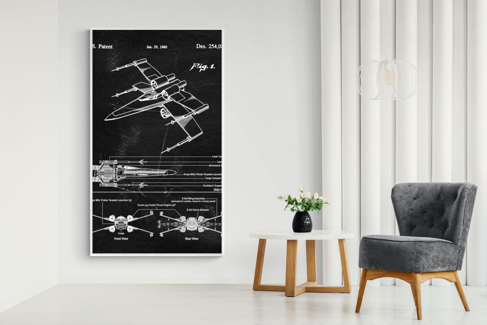 X-Wing Blueprint-Wall_Art-Pixalot