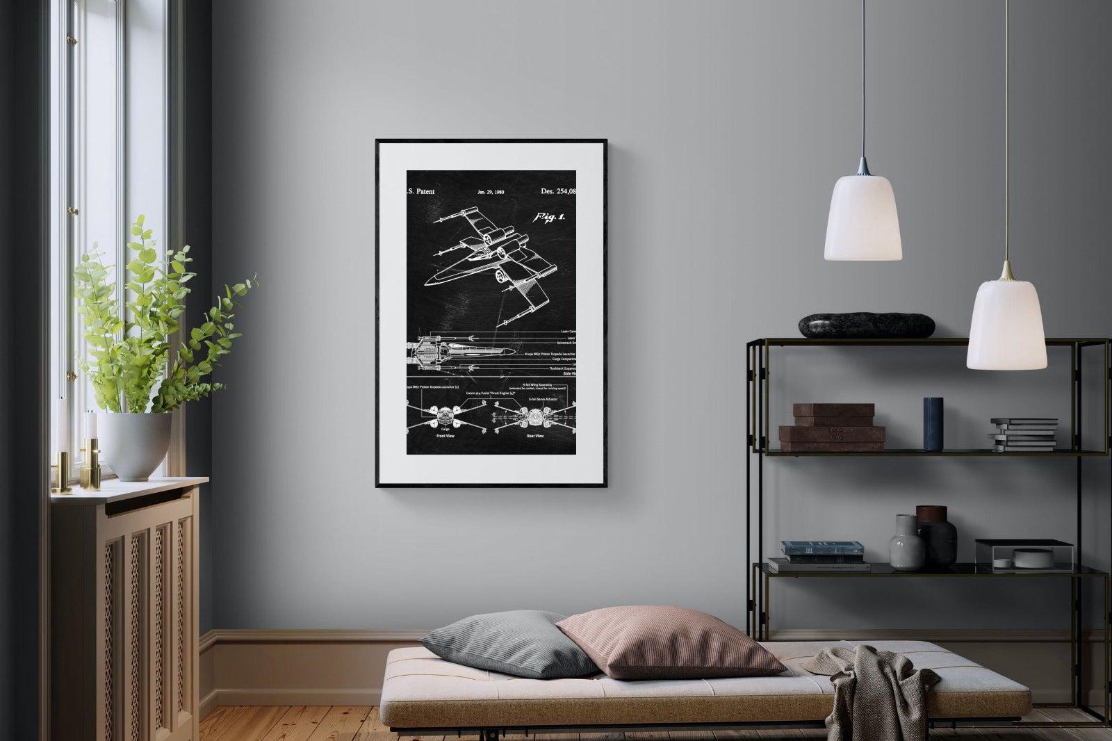 X-Wing Blueprint-Wall_Art-Pixalot