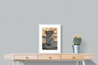 Young Cheetah-Wall_Art-45 x 60cm-Framed Print-White-Pixalot