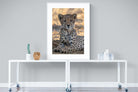 Young Cheetah-Wall_Art-90 x 120cm-Framed Print-White-Pixalot