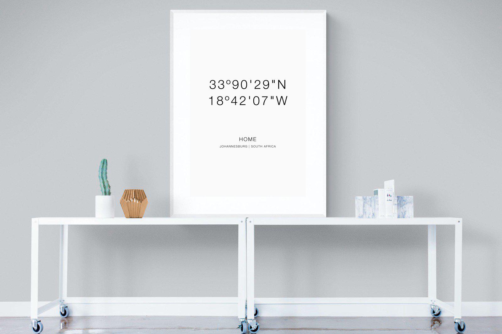 Your Home Coordinates-Wall_Art-90 x 120cm-Framed Print-White-Pixalot