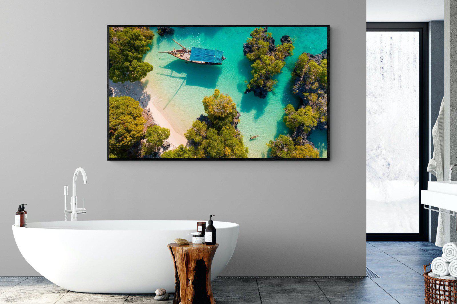 Zanzibar-Wall_Art-180 x 110cm-Mounted Canvas-Black-Pixalot