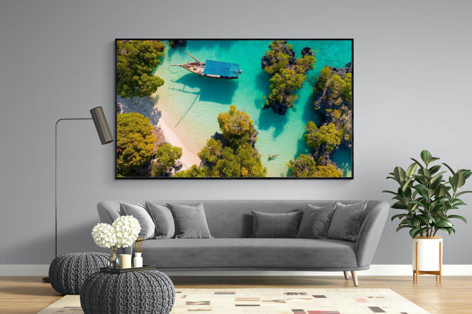 Zanzibar-Wall_Art-220 x 130cm-Mounted Canvas-Black-Pixalot