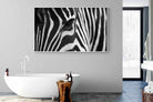 Zebra Eye-Wall_Art-180 x 110cm-Mounted Canvas-White-Pixalot