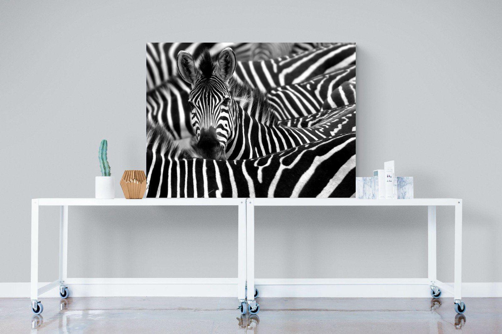 Zebra Look-Wall_Art-120 x 90cm-Mounted Canvas-No Frame-Pixalot