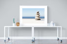 Zen Stones-Wall_Art-120 x 90cm-Framed Print-White-Pixalot