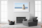 Zen Stones-Wall_Art-150 x 100cm-Framed Print-White-Pixalot