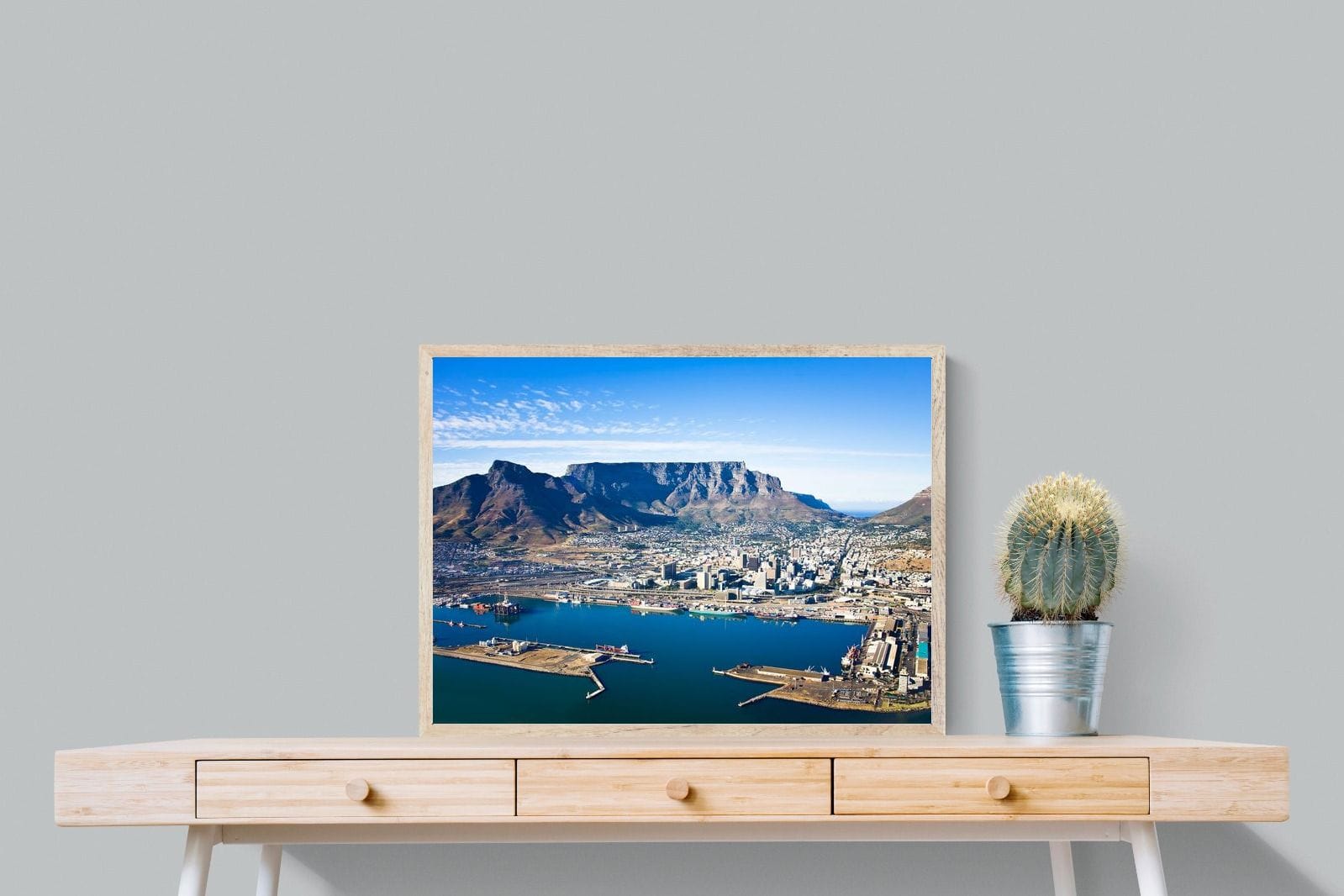 Cape Town Harbour-Wall_Art-80 x 60cm-Mounted Canvas-Wood-Pixalot
