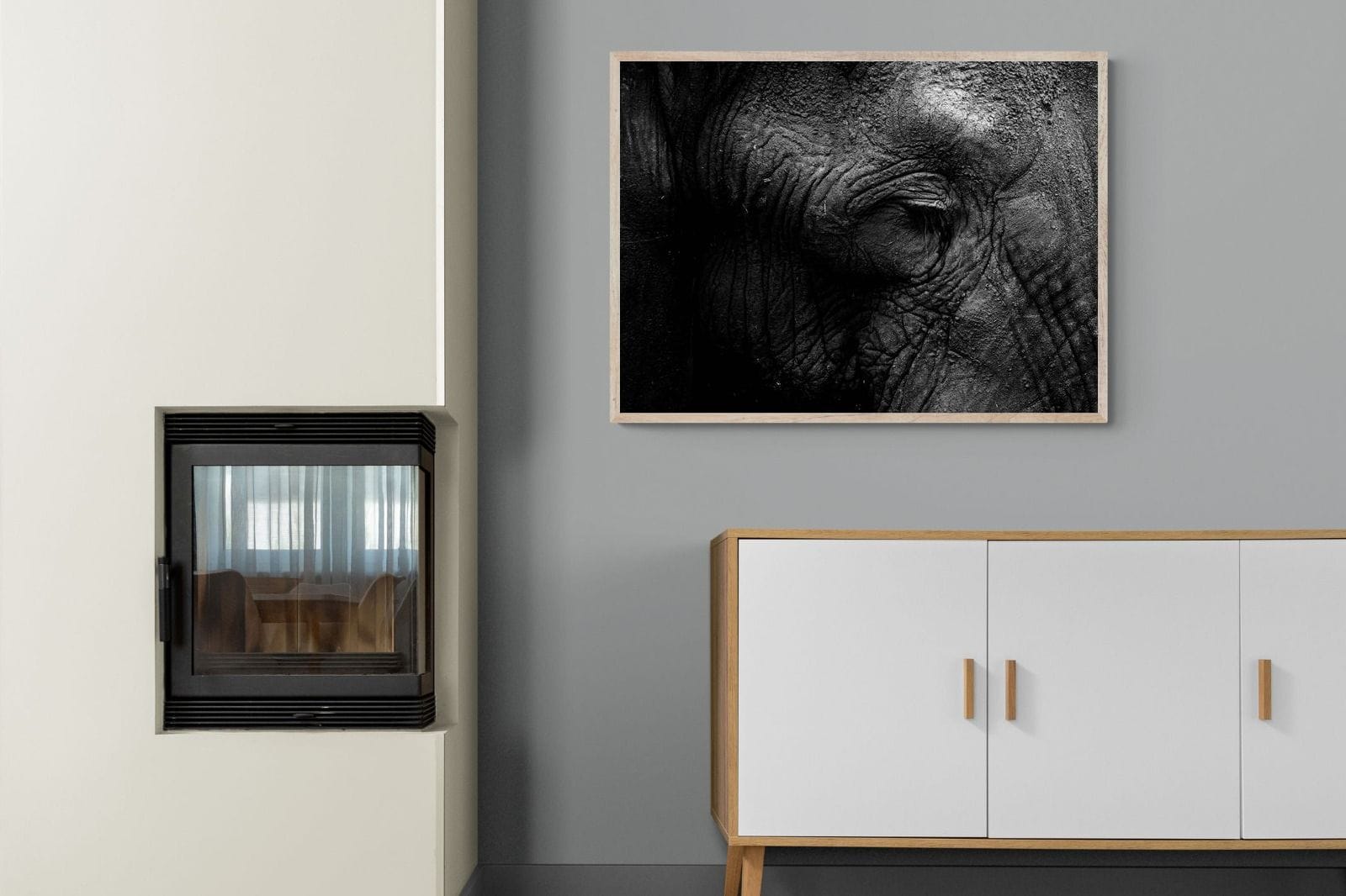 Elephant Skin-Wall_Art-100 x 75cm-Mounted Canvas-Wood-Pixalot