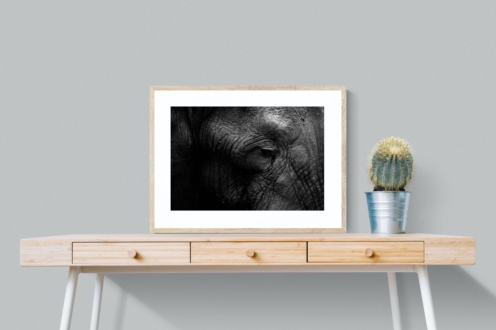 Elephant Skin-Wall_Art-80 x 60cm-Framed Print-Wood-Pixalot