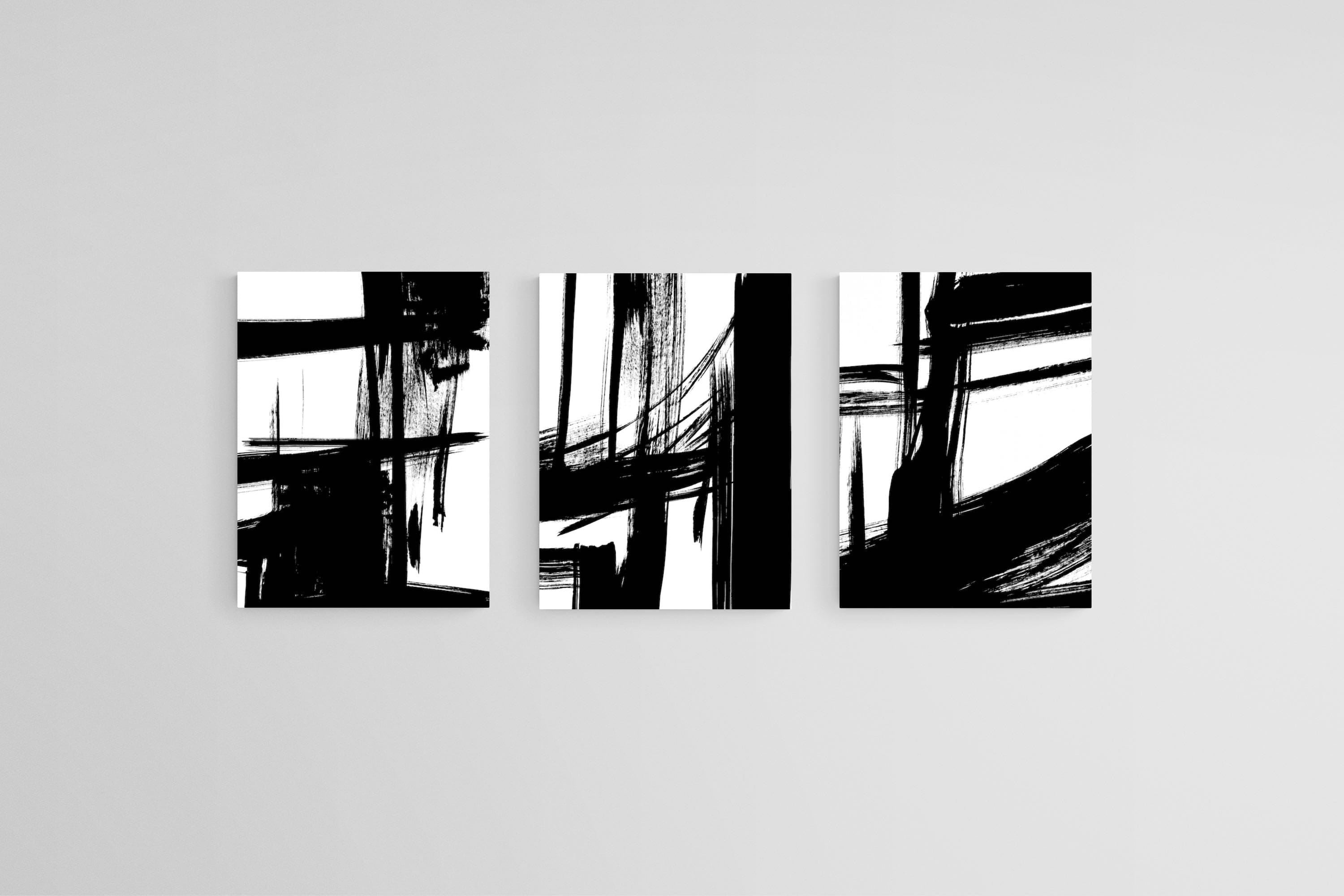 Hijinks Set-Wall_Art-45 x 60cm (x3)-Mounted Canvas-No Frame-Pixalot