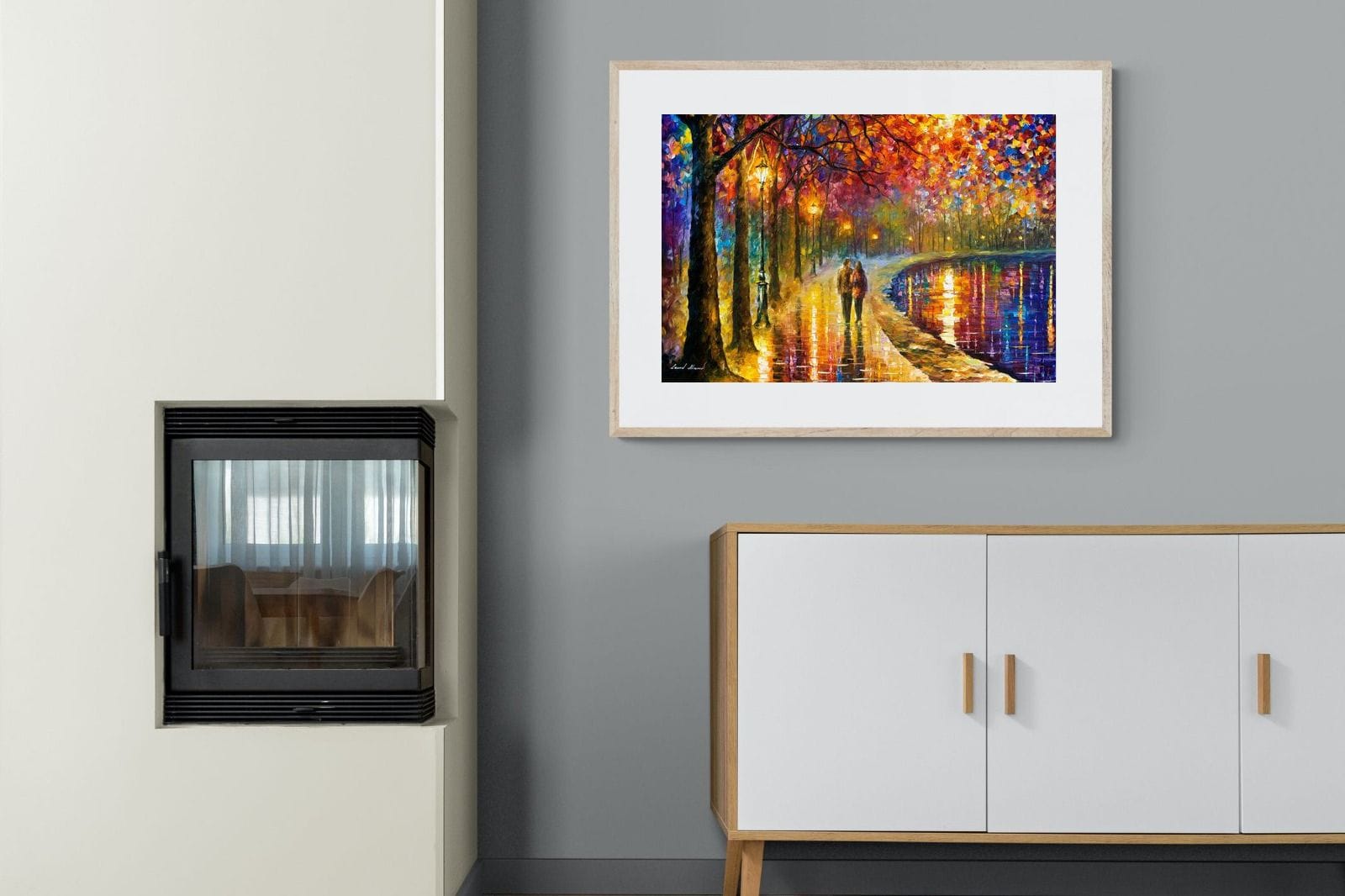 Spirits By The Lake-Wall_Art-100 x 75cm-Framed Print-Wood-Pixalot