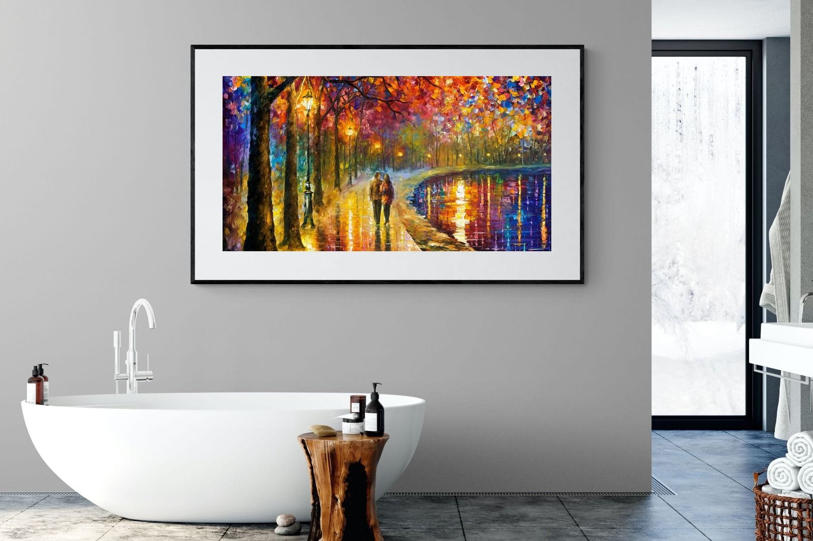 Spirits By The Lake-Wall_Art-180 x 110cm-Framed Print-Black-Pixalot