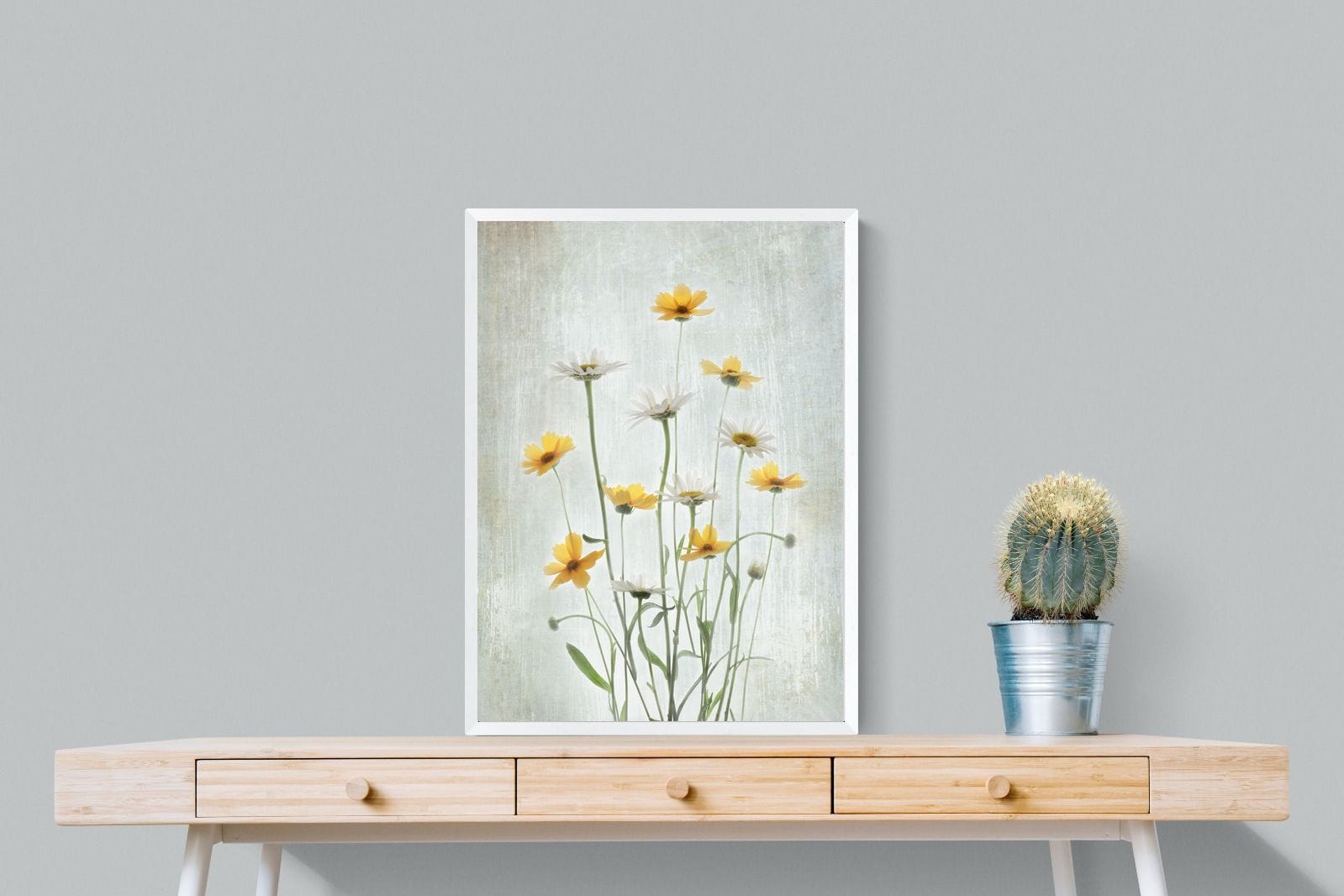 Summer Flowers-Wall_Art-60 x 80cm-Mounted Canvas-White-Pixalot