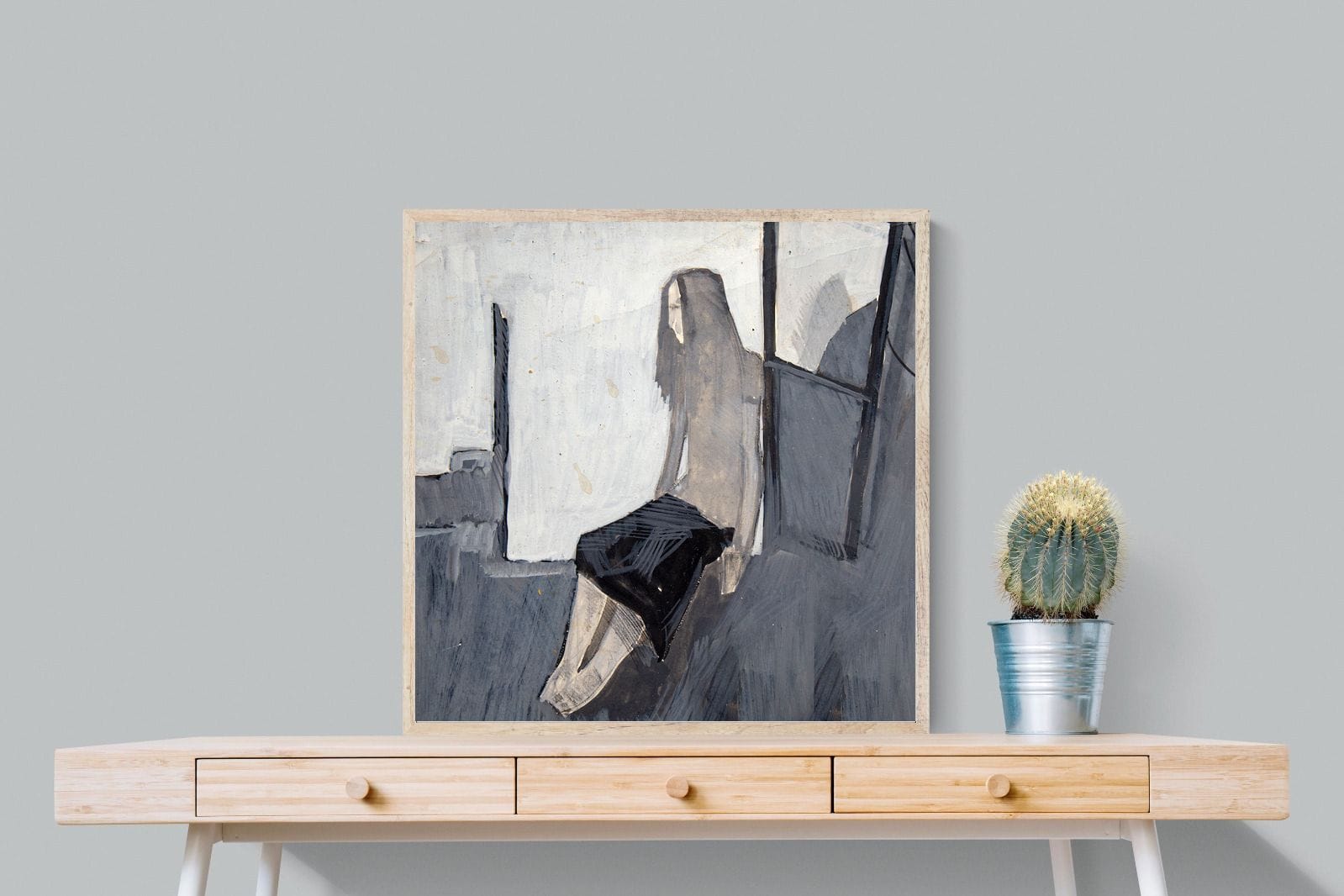 Thoughtful-Wall_Art-80 x 80cm-Mounted Canvas-Wood-Pixalot