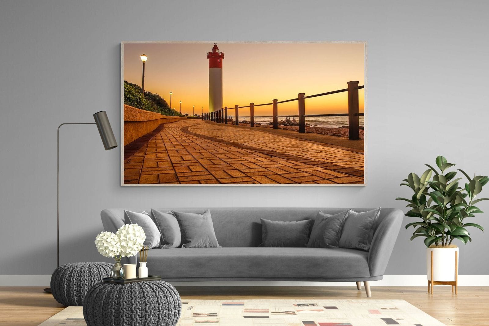 Umhlanga Promenade-Wall_Art-220 x 130cm-Mounted Canvas-Wood-Pixalot