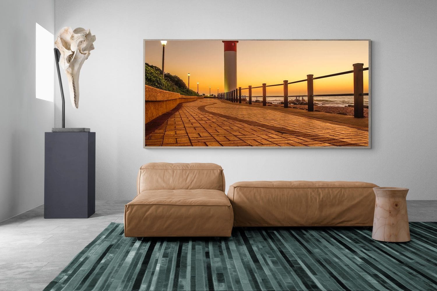 Umhlanga Promenade-Wall_Art-275 x 130cm-Mounted Canvas-Wood-Pixalot